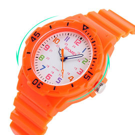 Orologio di plastica rosa del quarzo per la donna/bambini, orologi automatici del quarzo