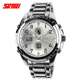 Orologio multifunzionale del quarzo dell'acciaio inossidabile per la cinghia in lega di zinco di uso dell'uomo