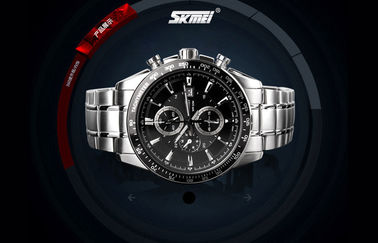 Orologio del calendario su misura BANCOMAT dell'orologio 5 del quarzo dell'acciaio inossidabile