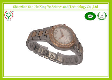 Orologio d'argento del quarzo del movimento del Giappone di modo, orologi dell'acciaio inossidabile
