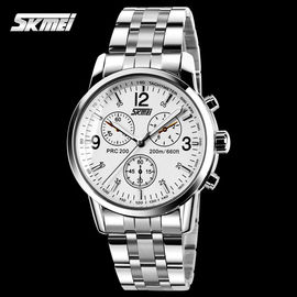 Resistente di acqua elegante dell'orologio 50m del quarzo dell'acciaio inossidabile per gli uomini di affari