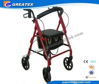 Camminatore piegante leggero della ruota di rollator 4, strutture di camminata pieganti per gli anziani