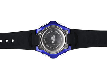 Bambini alla moda che fanno scorrere la cassa LCD dell'ABS dell'esposizione di tempo dell'orologio di sport di Digital