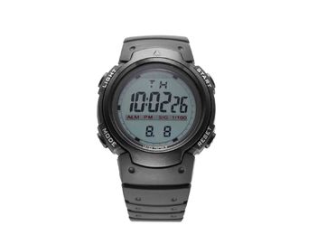 L'unità di elaborazione riveste l'orologio impermeabile LCD nero anti shock di sport/orologio degli uomini