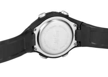 Le signore su misura delle donne impermeabilizzano l'orologio sportivo con il fronte di PMMA