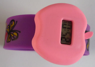 Apple Case viola braccialetto Slap bracciale Silicone orologi con movimento al quarzo precisi