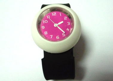 1ATM resistente all'acqua colorato orologio Slap Silicone braccialetto orologi con Log punzonato