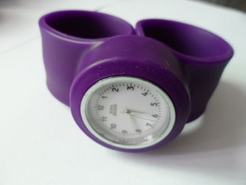 Lusso porpora di Digital del silicone dell'orologio ecologico della banda per i bambini