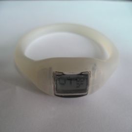 Orologio sportivo su ordinazione del silicone del regalo di Natale con il pedometro