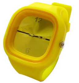Orologio quadrato 3ATM impermeabile del braccialetto del silicone della gelatina per le ragazze - grandi