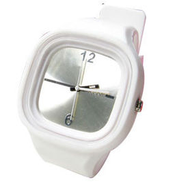 Orologio quadrato 3ATM impermeabile del braccialetto del silicone della gelatina per le ragazze - grandi