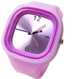 Orologio quadrato 3ATM impermeabile del braccialetto del silicone della gelatina per le ragazze - grandi