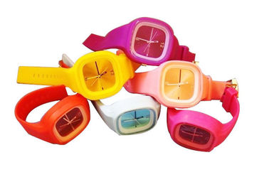 Orologio quadrato 3ATM impermeabile del braccialetto del silicone della gelatina per le ragazze - grandi