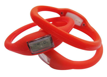 Lo sport dell'orologio di Digital principale miscela del silicone personalizza con il logo, banda del braccialetto