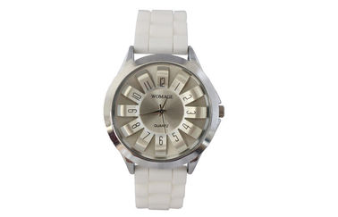 Orologi anti shock adulti del visualizzatore analogico dell'orologio del silicone del quadrante della margherita 3D