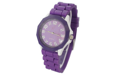 Orologio del movimento del quarzo della cinghia del silicone di BANCOMAT 3, orologio di potenza della batteria