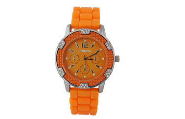 Orologi antiurto delle ragazze di BANCOMAT dell'orologio 3 di polsino del silicone di forma della ruota