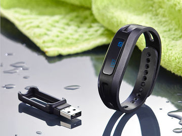 Braccialetto di orologio di Bluetooth dell'inseguitore di sonno del pedometro con il polsino del silicio