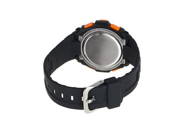 Cassa di acciaio inossidabile dell'orologio di Digital di funzione di sport di BANCOMAT del Giappone Movt 3 multi indietro