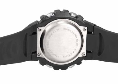 Orologi di Digital LCD multifunzionali maschii della banda di plastica dell'unità di elaborazione con 3 bancomat impermeabili