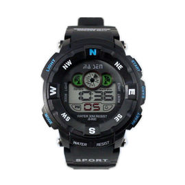 Sveglia multifunzionale nera degli orologi di Digital con il giorno e la data per i bambini