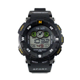 Sveglia multifunzionale nera degli orologi di Digital con il giorno e la data per i bambini