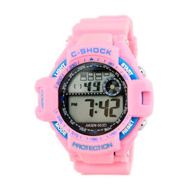 Orologio del quarzo di Digital del silicone degli uomini multifunzionali impermeabili degli orologi sportivi