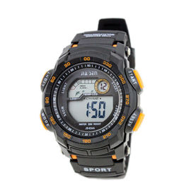 Gli orologi di Digital multifunzionali degli uomini impermeabili dicono il giorno e la data, PVC nero/Nord