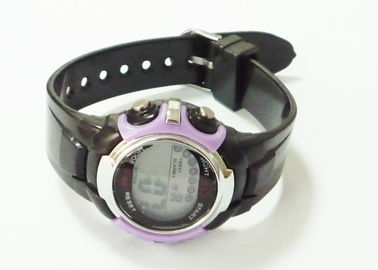 Nero orologio digitale in Silicone Jelly / EL Sport Watch / digitale multifunzione Guarda 3ATM
