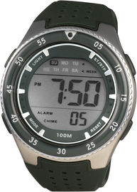Orologio di Digital sportivo rotondo dei signori degli uomini con il cronografo resistente dell'acqua di 100m