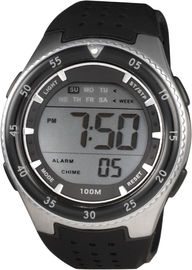 Orologio di Digital sportivo rotondo dei signori degli uomini con il cronografo resistente dell'acqua di 100m